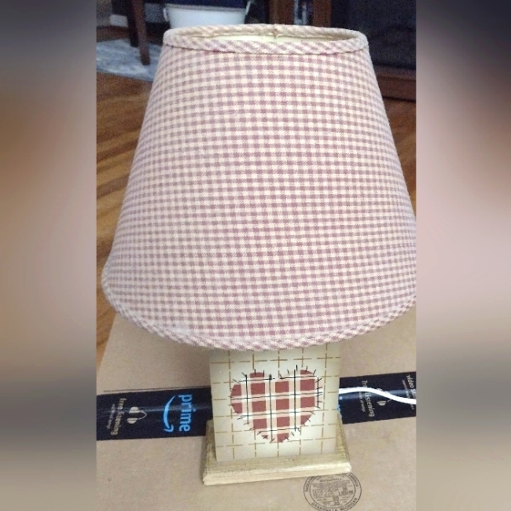 Small Rustic Lamp & Shade